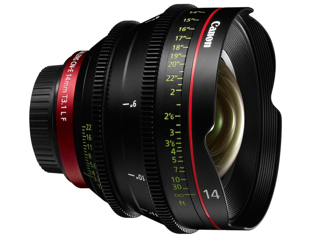 Canon Cinema Prime (CNE) 14mm Lens Image