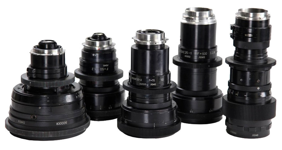 Lomo Anamorphic Lens Set (50, 75, 100, 150mm) Image