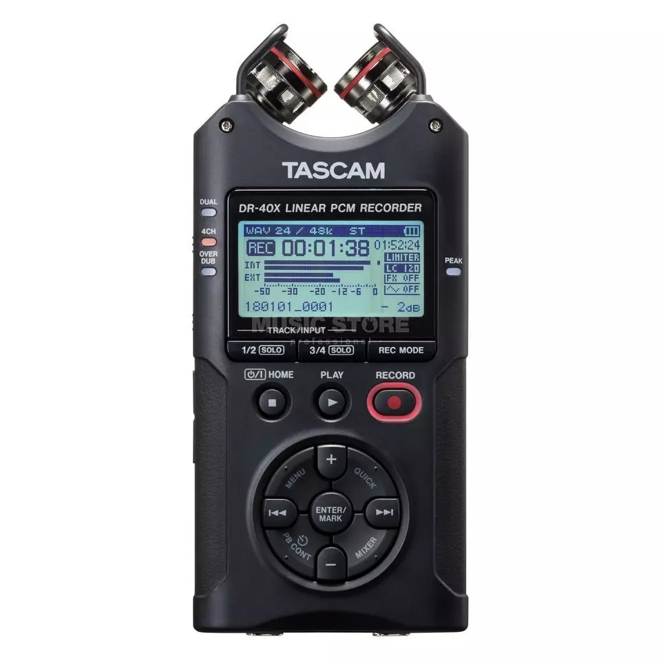 Tascam DR-40 Portable Audio Recorder Image