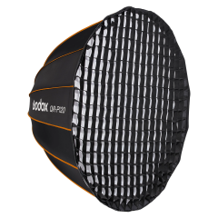 QR-P120 Quick Release Deep Parabolic Softbox With Honeycomb Grid
