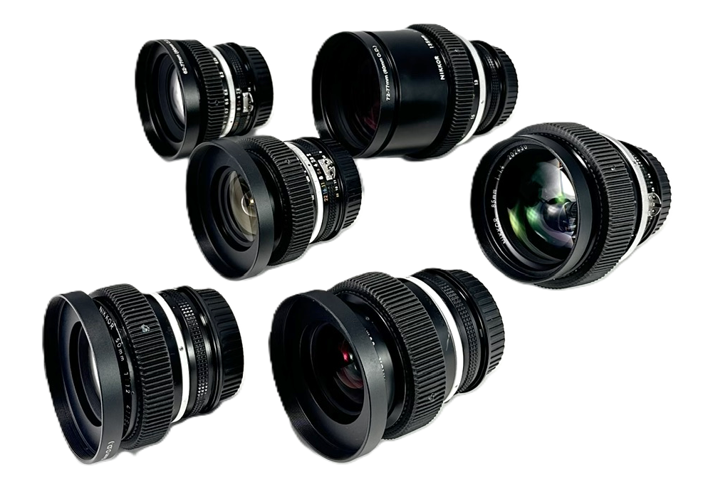 Nikon AIS Cine-Modded Lens Set (EF Mount) Image