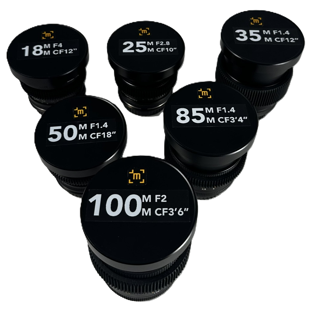 Zeiss Contax CineMod Set – 18, 25, 35, 50, 85, 100mm – Prime Lens Set Image